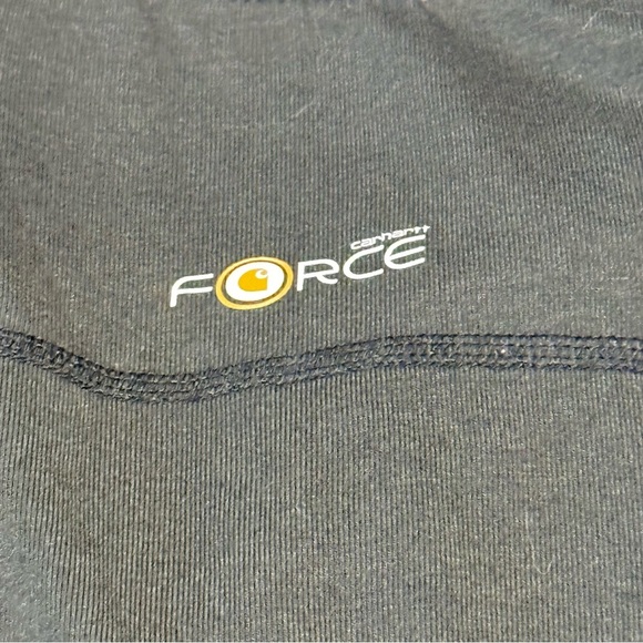 Carhartt Force Sweatshirt Womens Medium Black 1/4 Zip Pullover - Picture 9 of 9